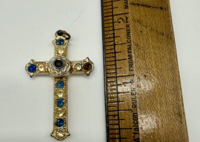Catholic Jewelry Look Through Cross Pendant KZ0001-m