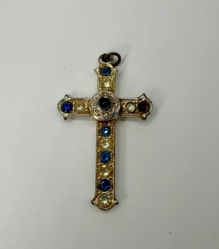 Catholic Jewelry Look Through Cross Pendant