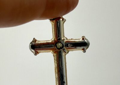 Catholic Jewelry Look Through Cross Pendant KZ0001-d
