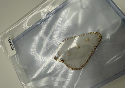 Devotional Hand-Sewn Heart with Gold Outline NZ0004a