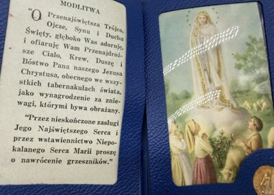 Plastic Fatima Prayer Card