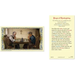 Laminated Holy Card 25P Thanksgiving