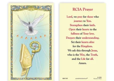 Laminated Holy Card 25P OCIA O Holy Spirit