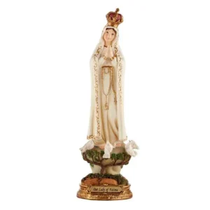 8" Our Lady of Fatima Statue-English
