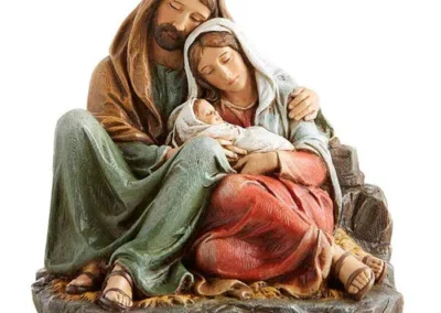 6"H AG Holy Family Sleeping