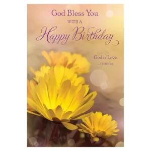 God Bless You Birthday Card set of 12