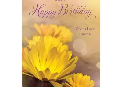 God Bless You Birthday Card set of 12