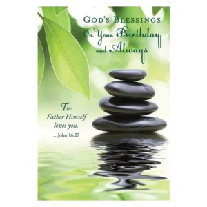 Blessings Always Birthday Card set of 12