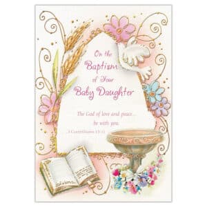 Daughter Baptism Card set of 12 - Stationary
