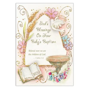 Baby Baptism Card set of 12