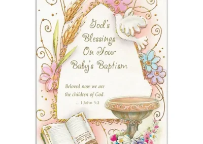 Baby Baptism Card set of 12