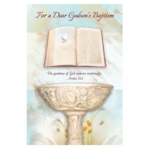 Godson Baptism Card set of 12