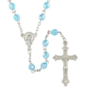Acrylic Bead Rosary L Blue