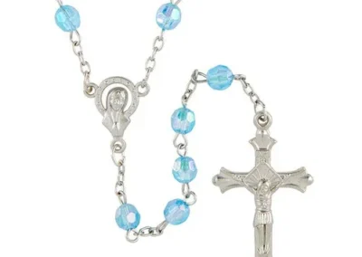 Acrylic Bead Rosary L Blue