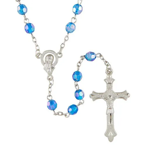Acrylic Bead Rosary Blue – Rosaries & Chaplets Acrylic Bead Rosary Blue