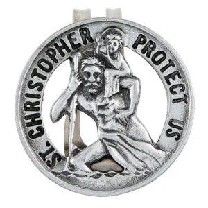 Saint Christopher Visor Clip