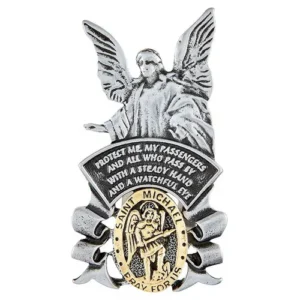 Saint Michael Guardian Angel Visor Clip