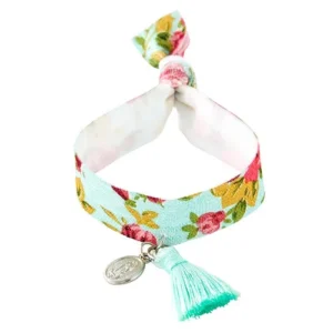 Our Lady of Guadalupe Dangle Fabric Bracelet
