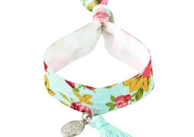 Our Lady of Guadalupe Dangle Fabric Bracelet