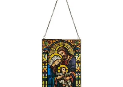 Holy Family Stained Glass; 5x8