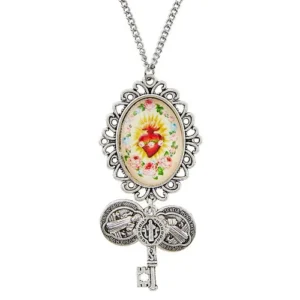 Sacred Heart Epoxy Necklace