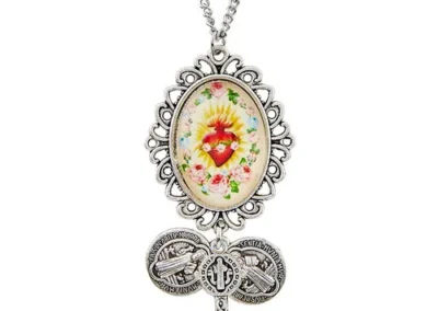 Sacred Heart Epoxy Necklace