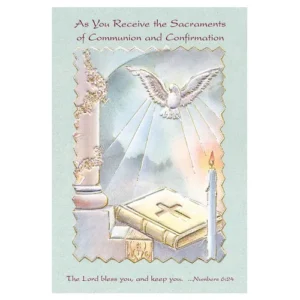 Comm & Confirmation Card set of 12