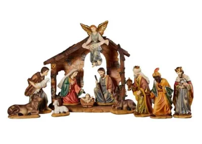 7" H 12-pc Nativity Set