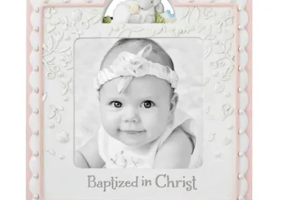 Ag Baptism Photo Frame Pink