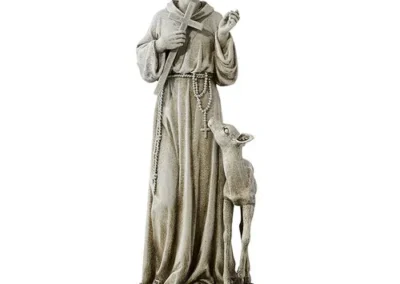Saint Francis W/Deer 12.75" Stat