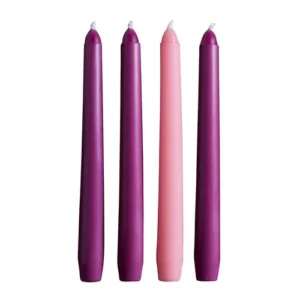 6" PRP/PNK TPRS Set Of 4