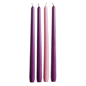 12" PRP/PNK TPRS Set Of 4