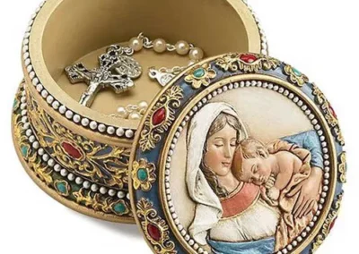 2" Maria Rosary Box