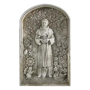 AG 12.25" Saint Fiacre Garden Plaque