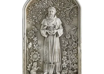 AG 12.25" Saint Fiacre Garden Plaque