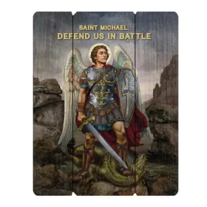 15" Plaque Saint Michael