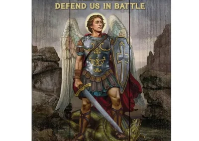 15" Plaque Saint Michael