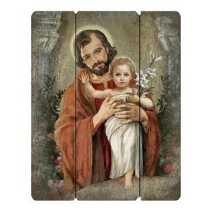 15" Plaque Saint Joseph