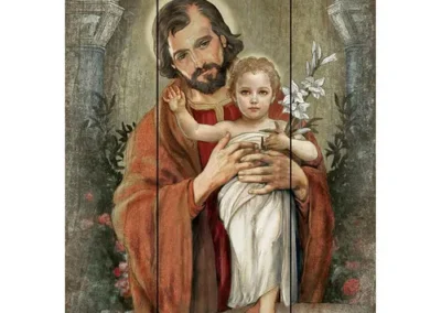 15" Plaque Saint Joseph