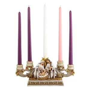 Nativity 5-Tpr Advent Candleholder