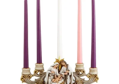 Nativity 5-Tpr Advent Candleholder
