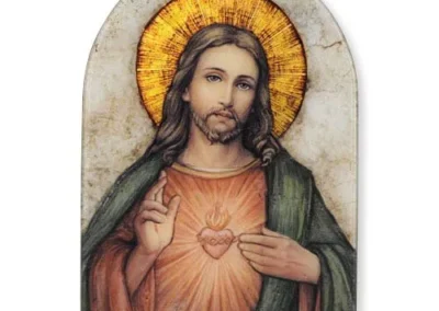 Ms 7" Arc Sacred Heart Plaque