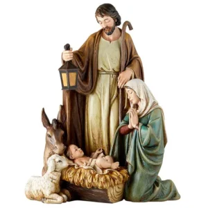 14.5" Lamb Of God Natvty Statue
