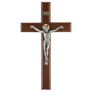 12" Walnut Saint Mark Crucifix