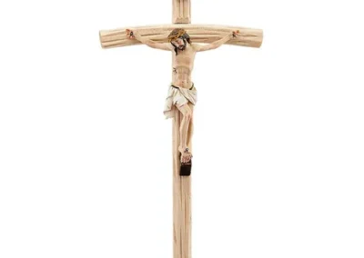 10" Wood Crucifix/Resin Corpus