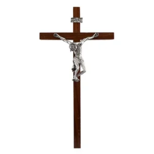 10" Walnut Pained Jesus____