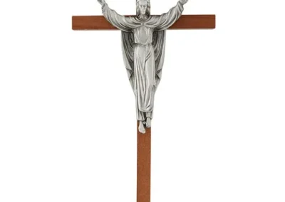 Risen Christ:10" Dark Oak Cross