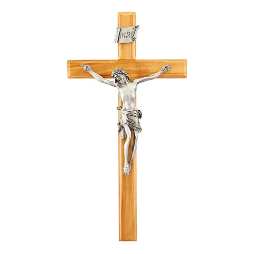 10″ Beveled Edge Olive Wood – Crucifixes &... 10" Beveled Edge Olive Wood