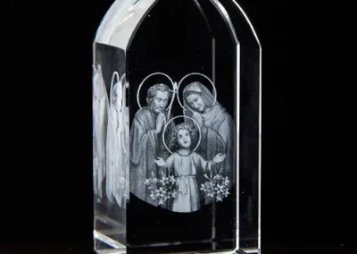 Holy Family Etched Glass