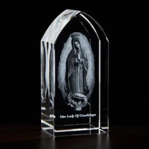 Ol Of Guadalupe Etched Glass